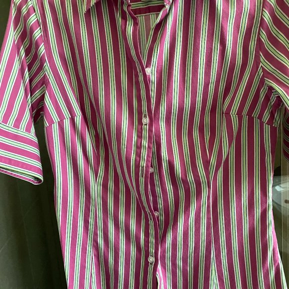 NEW MERONA STRIPED FITTTED SHIRT - Picture 1 of 3